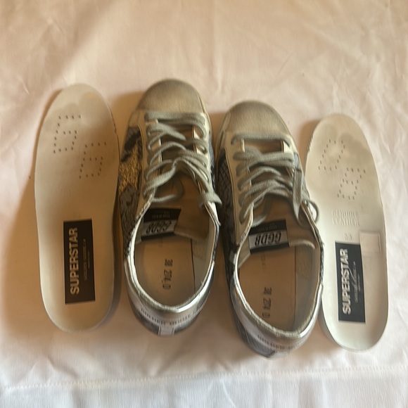 Golden Goose Superstar Size 38, blue snake print with suede - Picture 6 of 6